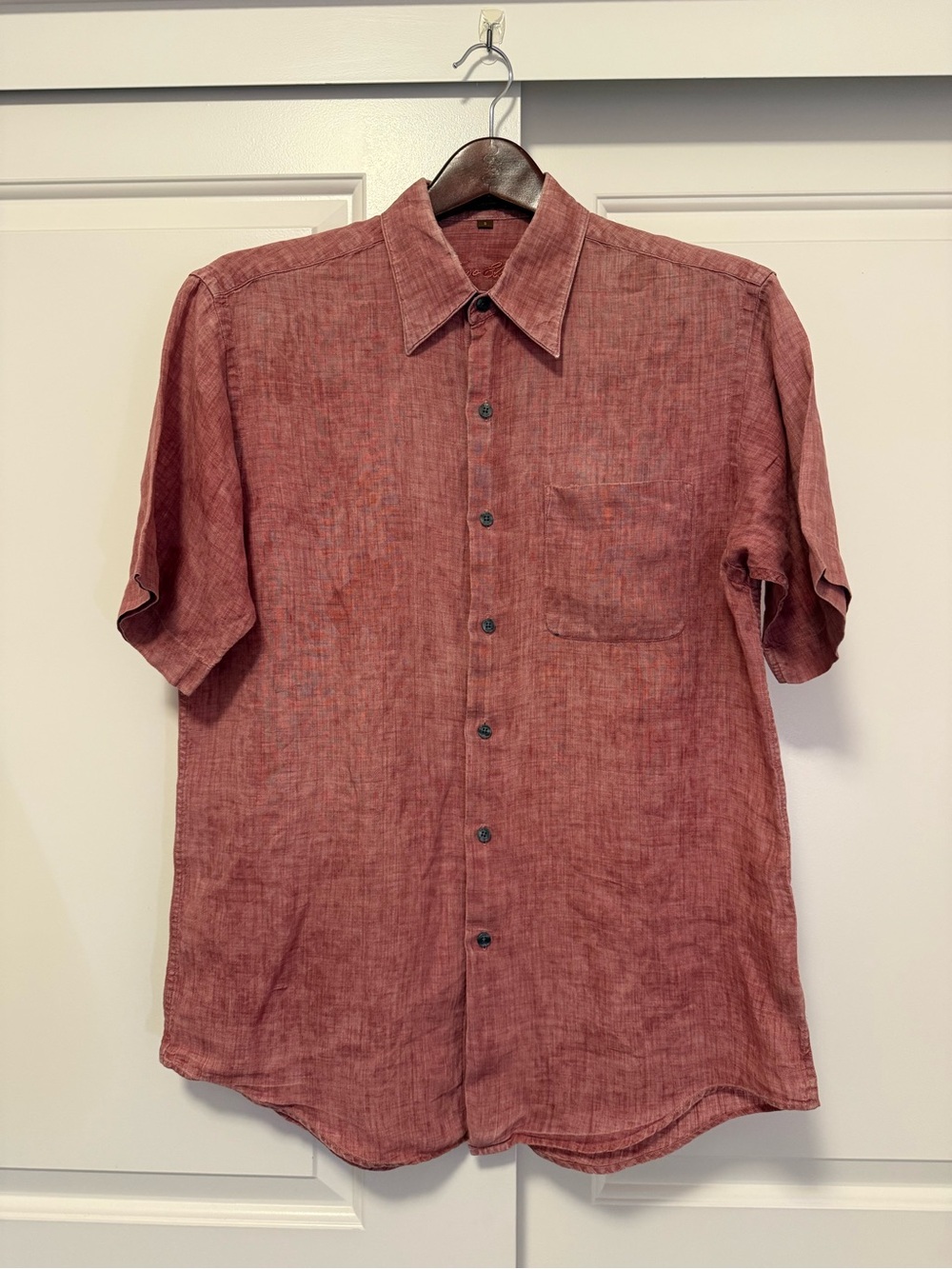 Linen Tasso Elba Short-Sleeve Button-Down Shirt